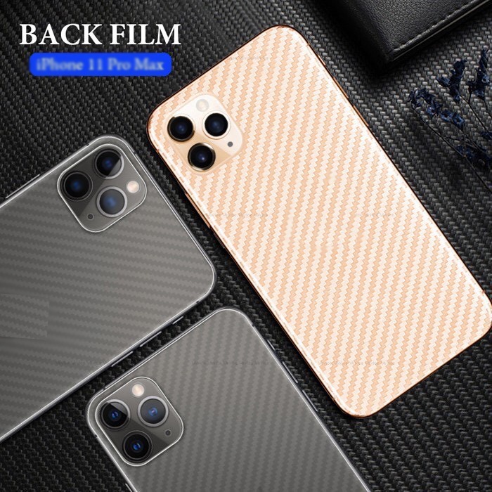 Dán Lưng Điện Thoại Iphone Carbon Chống Vân Tay, PPF mặt sau nhám chống vân, trong suốt