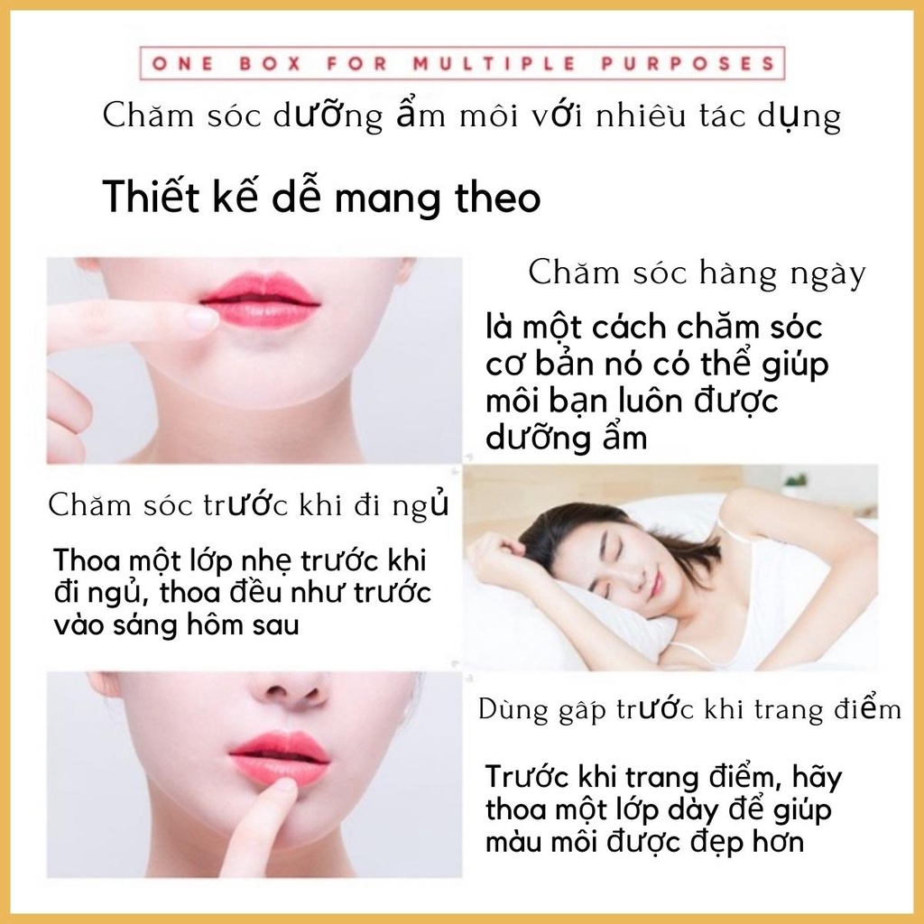 Son Dưỡng Môi Son Dưỡng Không Màu Thành Phần Chanh Dưỡng Ẩm Môi Chống Nứt Nẻ 3g –AnnA.4.0.Cosmetic