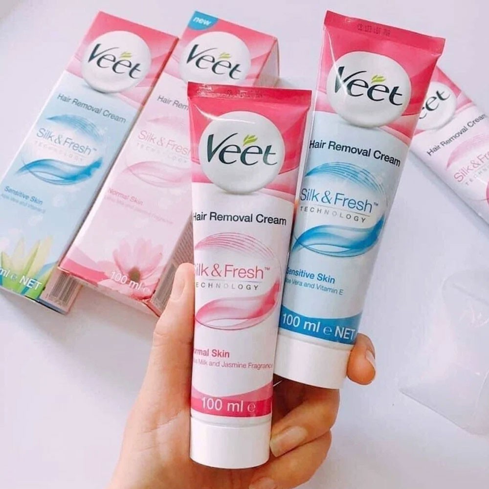 Kem tẩy lông Veet Silk Fresh 100ml Pháp