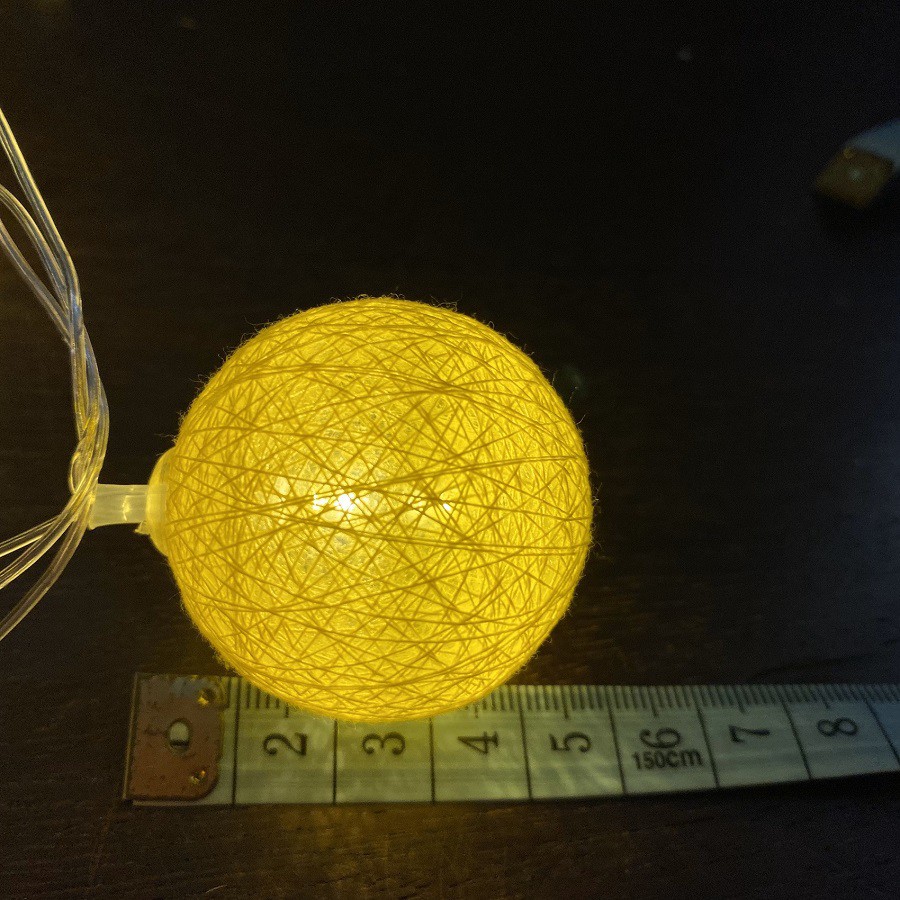 (Tặng Pin AA) Dây Đèn Cotton Ball 3 Mét 20 Banh Led, Banh Vải, 5 Màu Pastel, Không Nhấp Nháy | BigBuy360 - bigbuy360.vn