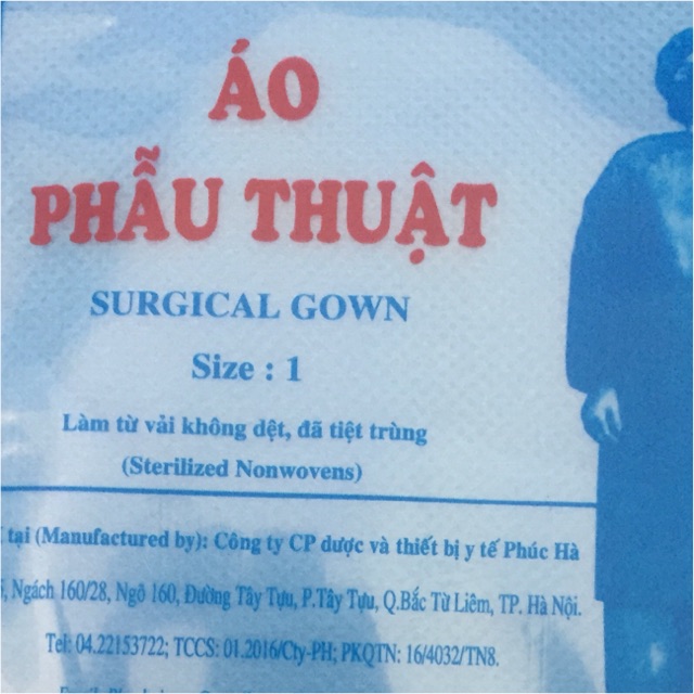 Compo 10 áo phẫu thuật tiệt trùng