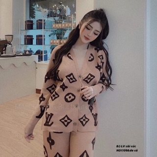 Bộ nữ lv cài cúc -nd