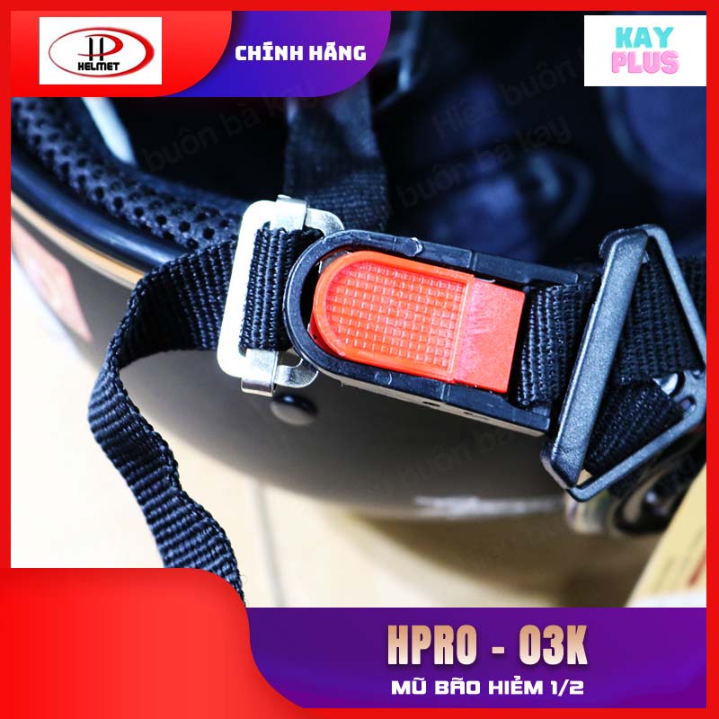Mũ bảo hiểm 1/2 có kính HPRO_03K
