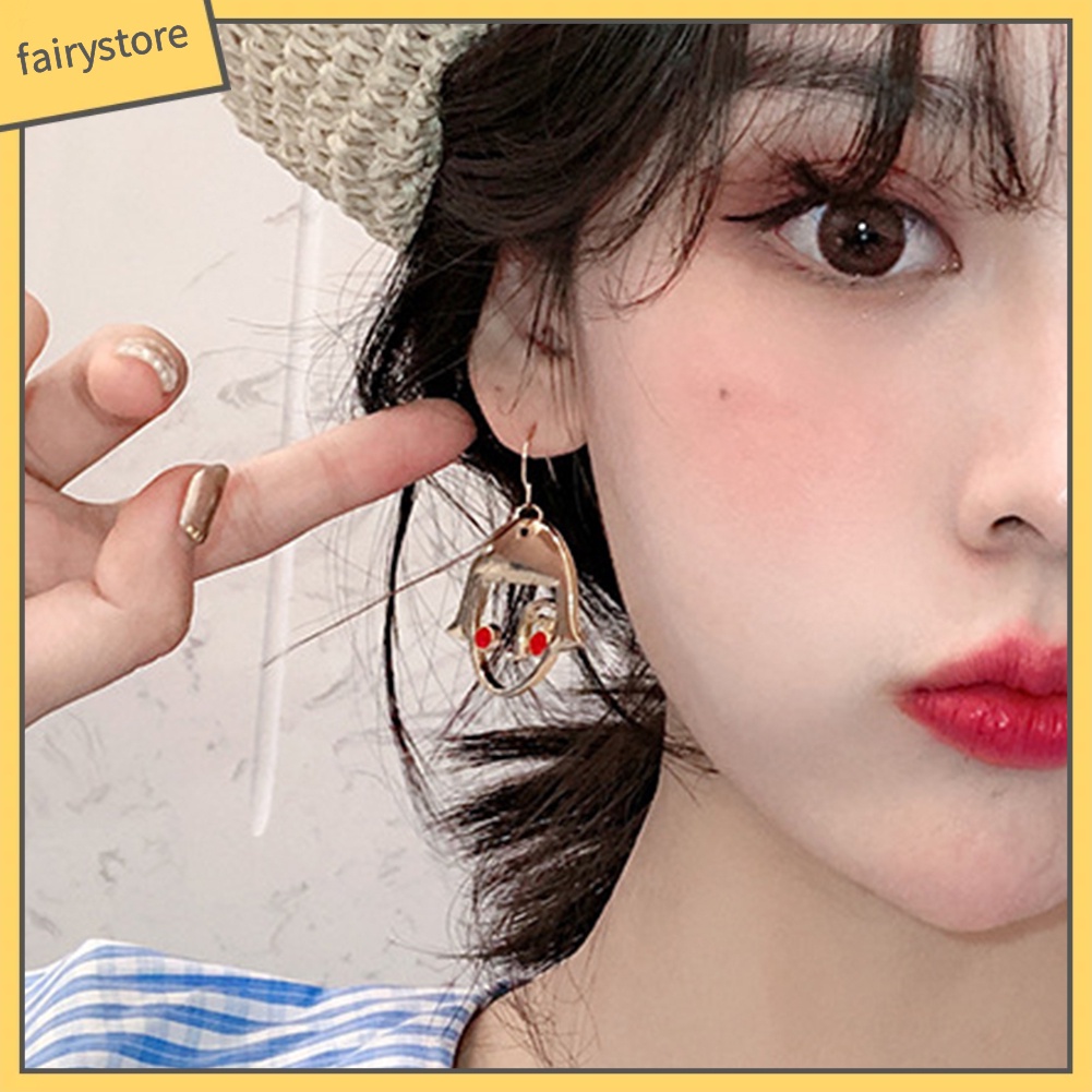 Khuyên Tai Hợp Kim Hình Khuôn Mặt Vui Nhộn
