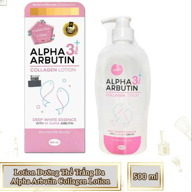 Sữa dưỡng trắng body Alpha Arbutin 3plus 500ml