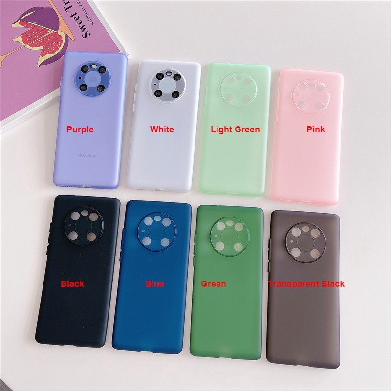 Ultra Ốp Điện Thoại TPU Siêu Mỏng Mặt Nhám Chống Dấu Vân Tay Cho Huawei Mate 50 50E 40 40E 30 Pro