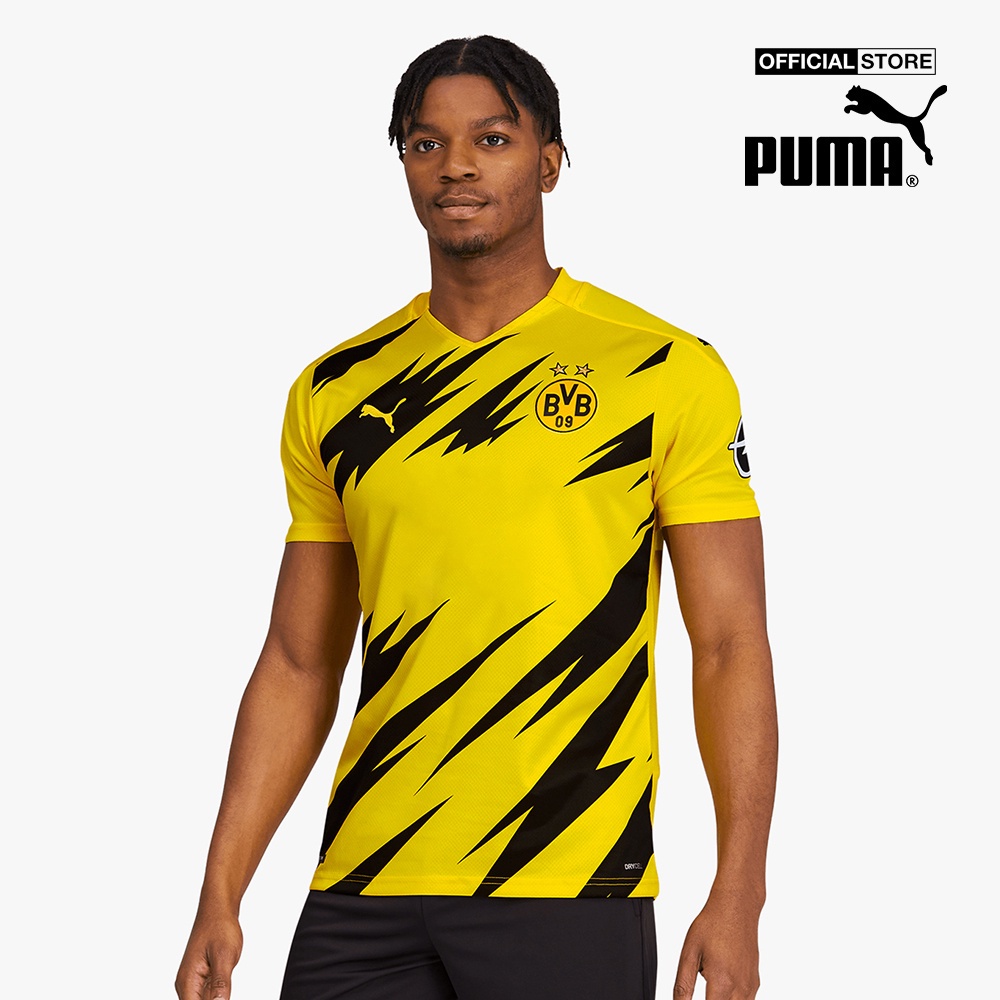 PUMA - Áo thun thể thao nam ngắn tay BVB Home Replica 757156-01