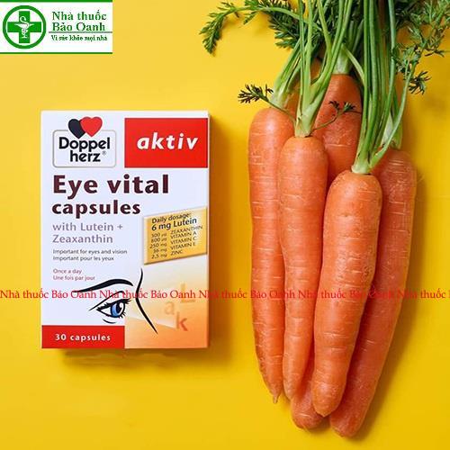 Viên sáng mắt Aktiv Eye Vital của Doppelherz Aktiv từ Đức, giảm mỏi mắt, bổ mắt từ vitamin A, lutein