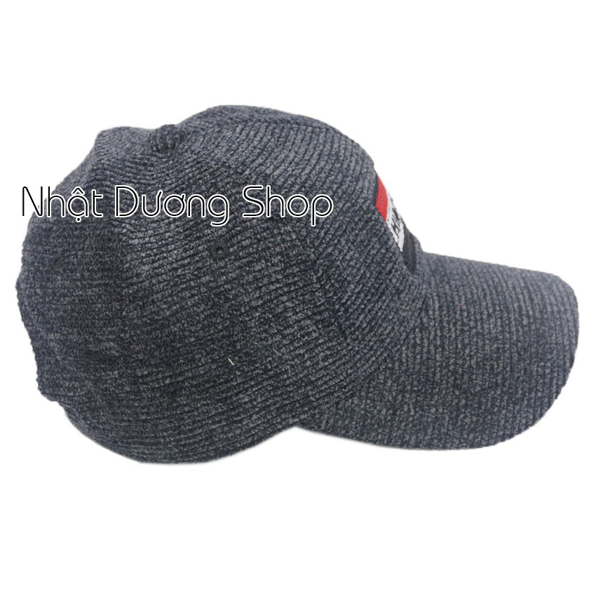 Nón kết nhung thêu Hilfger chất liệu vải nhung mềm đẹp hích hợp cho nam và nữ