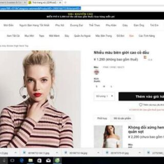 Áo len tăm xuất Nhật Forever 21