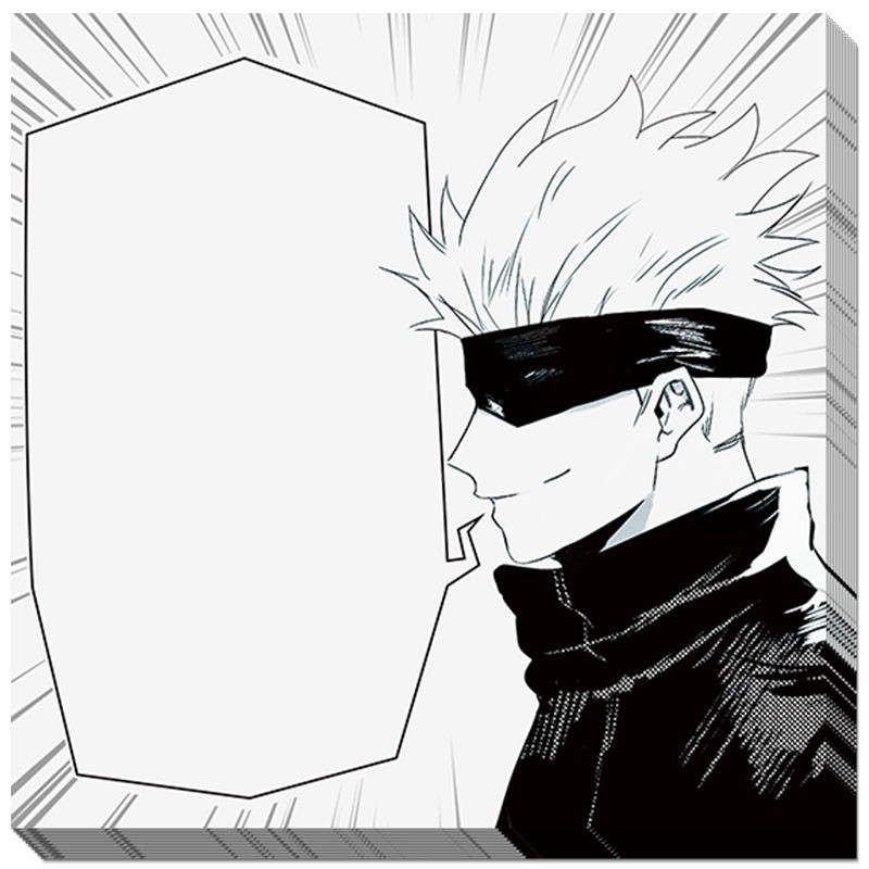 Bộ 50 Giấy Dán Ghi Chú Tự Dính Hình anime jujutsu kaisen inumaki toge / gojo satoru geto suguru itadori yuji Cho Học Sinh