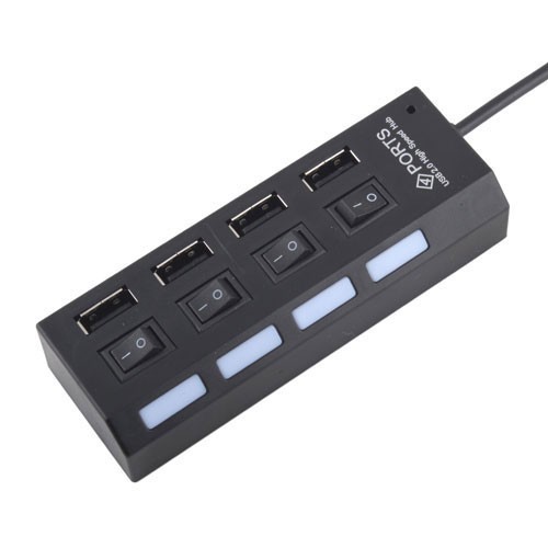 USB chia 4 cổng có công tắc cho máy tính