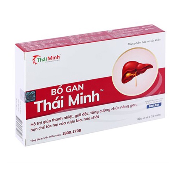 [CHÍNH HÃNG MUA  6 TẶNG 1 BẰNG TEM TÍCH ĐIỂM ] Bổ gan Thái Minh -  giải độc gan, mát gan từ Diệp hạ châu, Actiso
