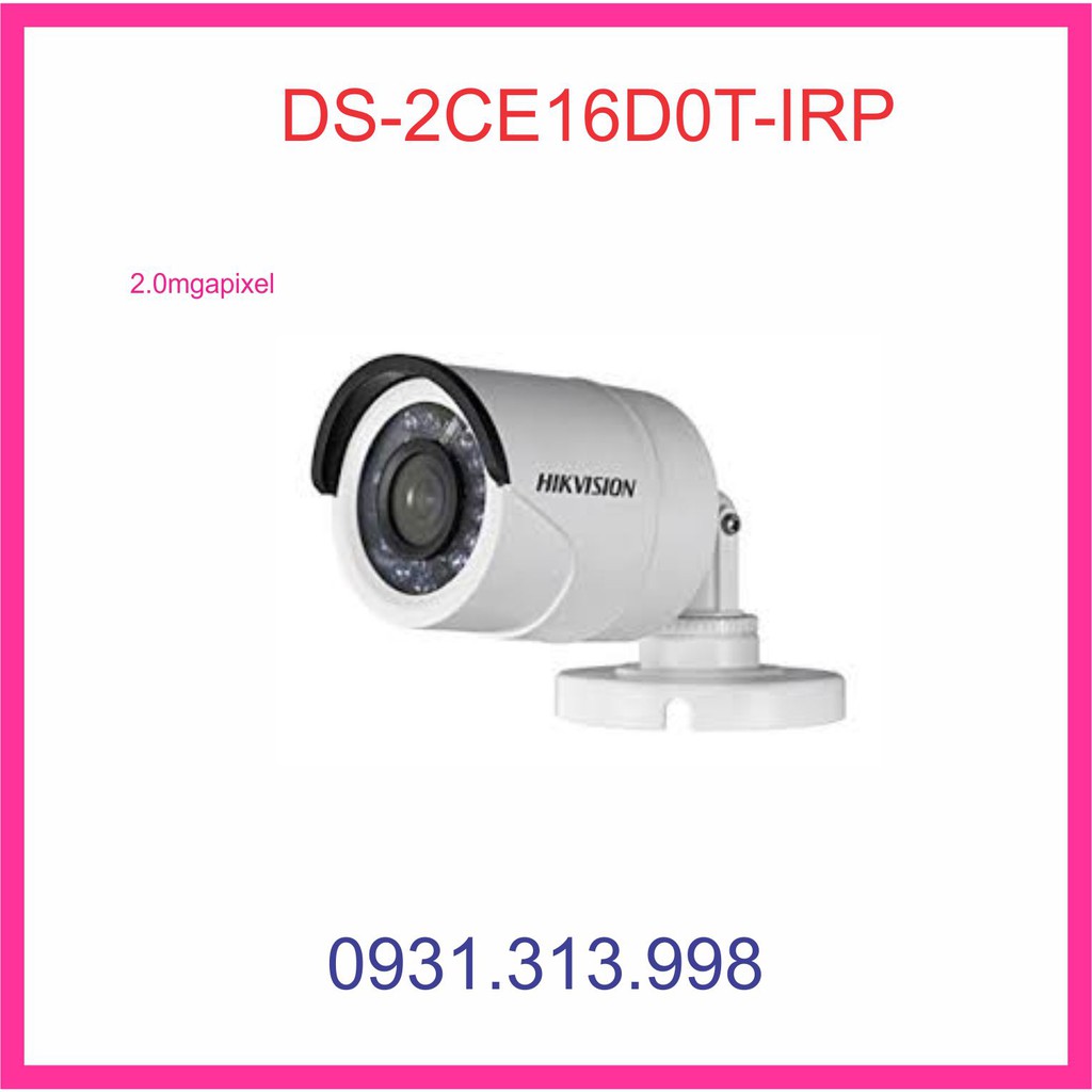 Camera HD-TVI hồng ngoại 2.0 Megapixel HIKVISION DS-2CE16D0T-IRP