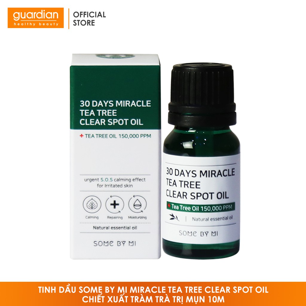 Tinh Dầu Some By Mi Miracle Tea Tree Clear Spot Oil Chiết Xuất Tràm Trà Ngăn Mụn 10ml