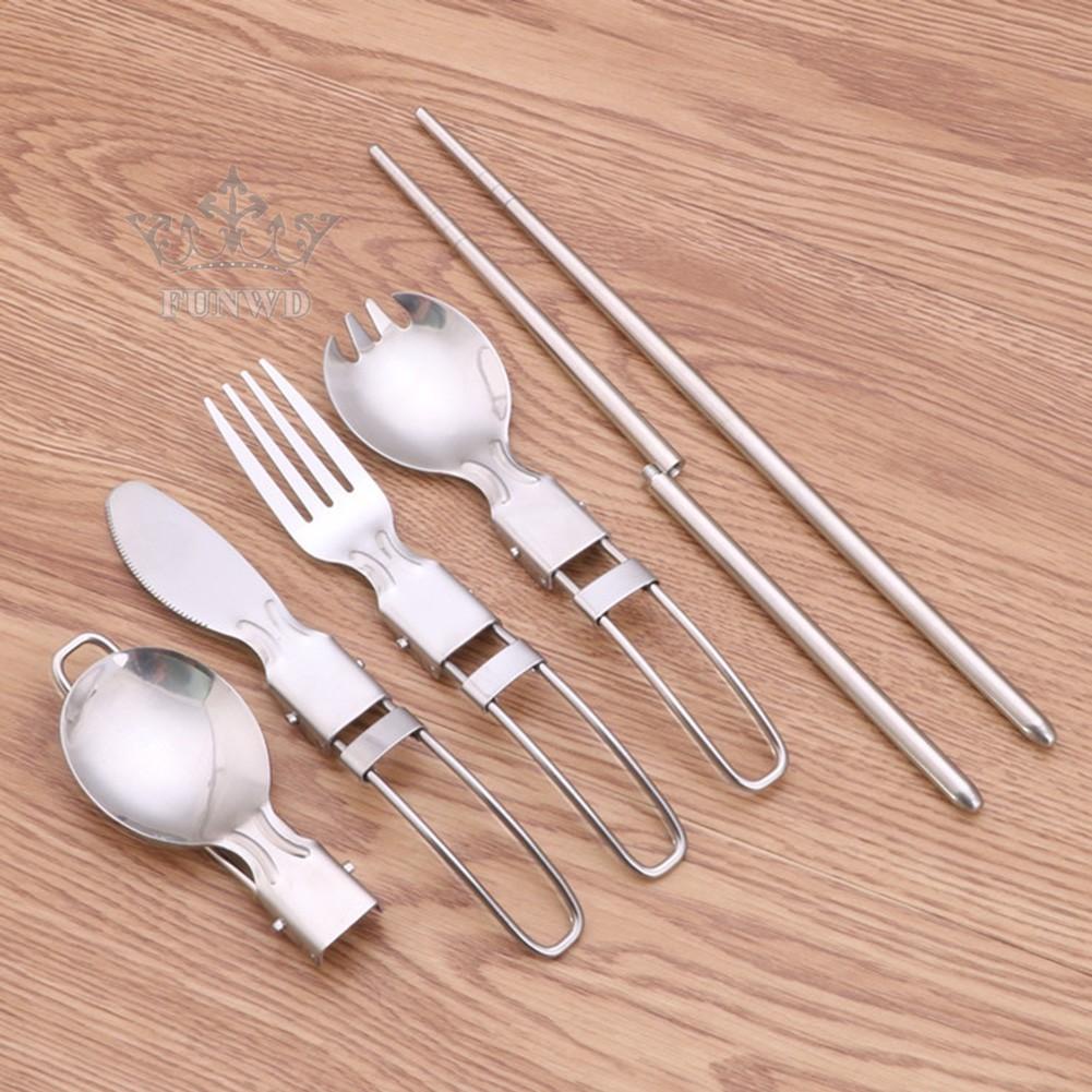 Bộ muỗng đũa nĩa ăn bằng inox có túi đựng tiện dụng