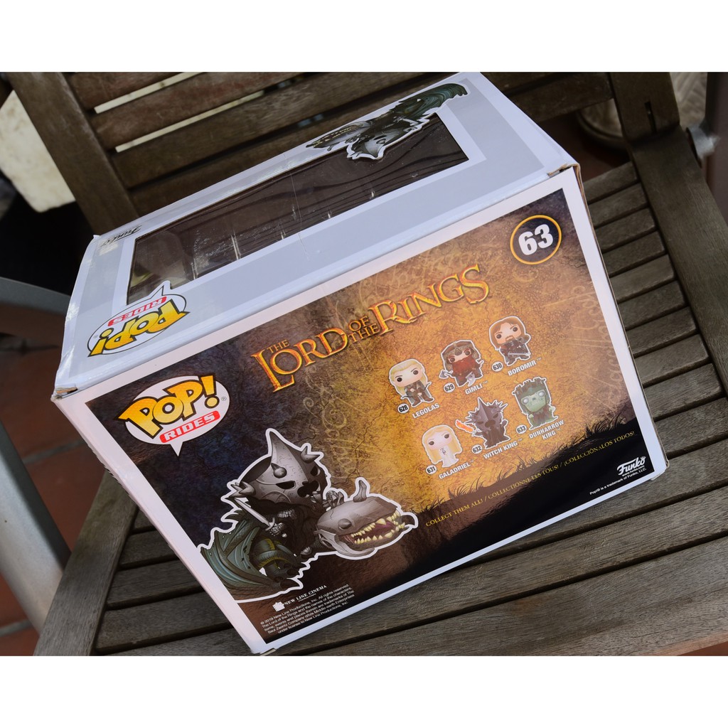 [Box 8.5/10] Mô hình nhân vật Funko Pop The Lord Of The Rings Witch King On Fellbeast #63