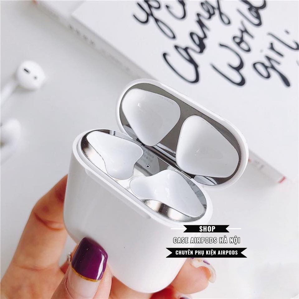 Film dán chống bẩn AirPods 1/2 39k, combo dán và bọc tai 55k