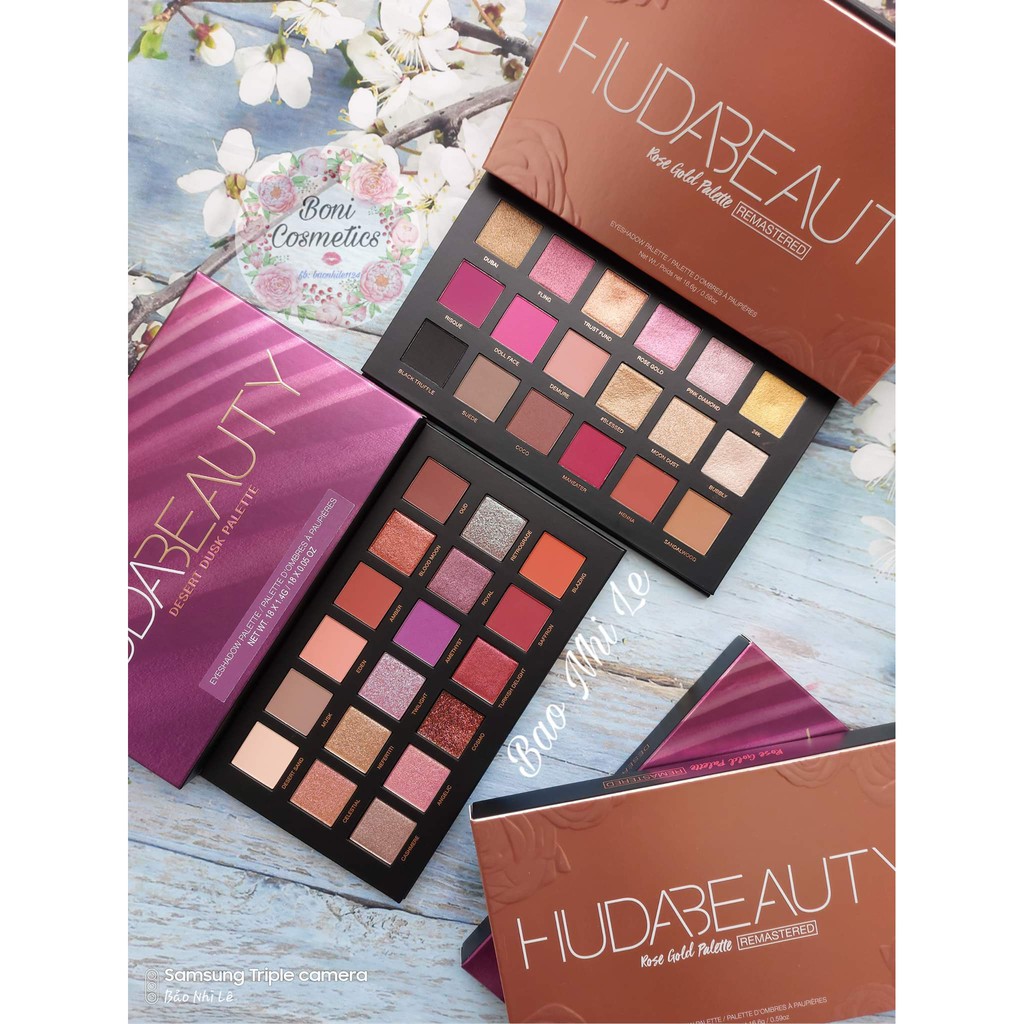 [CÓ SẴN] Bảng phấn mắt Desert Dusk/Rose Gold Huda Beauty