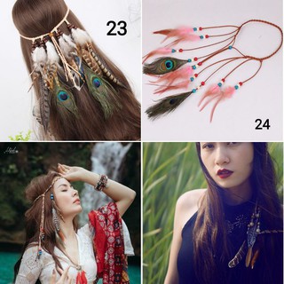 Vòng đội đầu lông vũ💥Giá sỉ💥 headchain lông vũ siêu đẹp