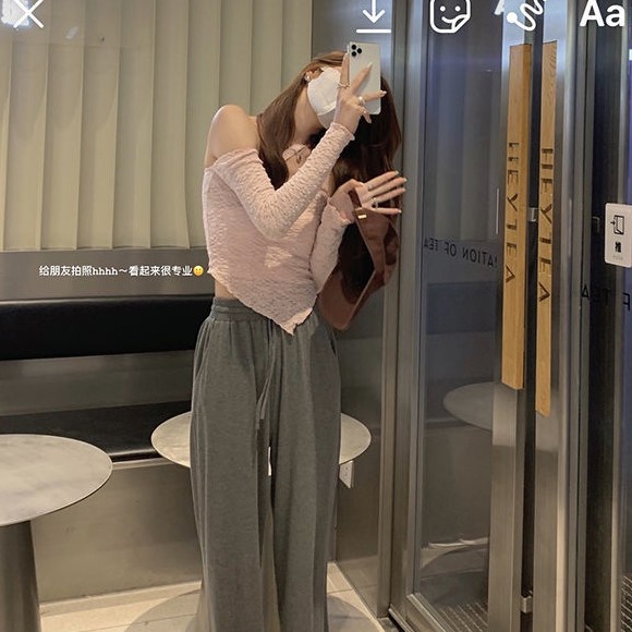 Áo kiểu croptop COZOKC chiffon cổ vạt chéo ôm dáng chống nắng thời trang