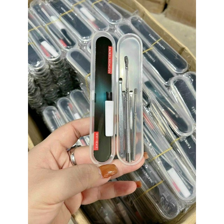 BỘ LẤY RÁY TAI 6 MÓN CÓ HỘP XỊN -BỘ RÁY TAI TIỆN LỢI CHO GIA ĐÌNH