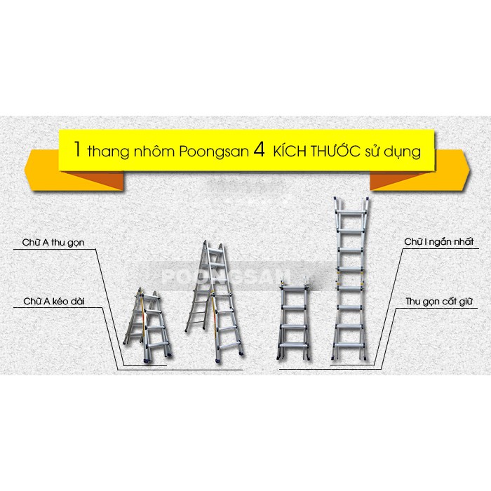 THANG NHÔM POONGSAN HÀN QUỐC PS-45