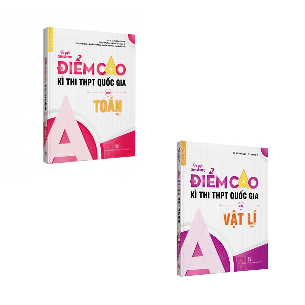 Sách - Combo luyện thi điểm cao môn Toán - Vật lí - Tập 2 - NXB Đại học Quốc gia Hà Nội