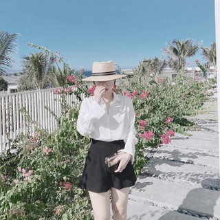 Quần short đen trơn BOHEE Q17