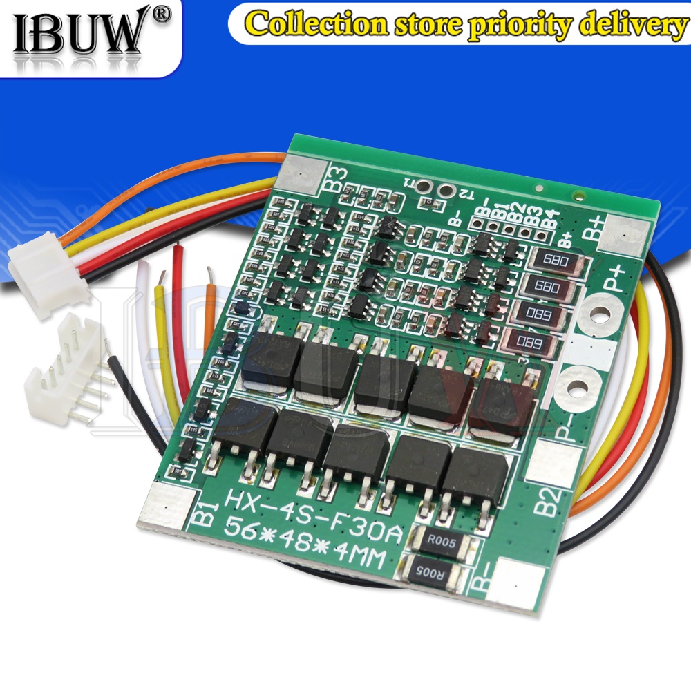 1 Bảng Mạch Cân Bằng 4S 30A 14.8V Li-ion 18650 BMS