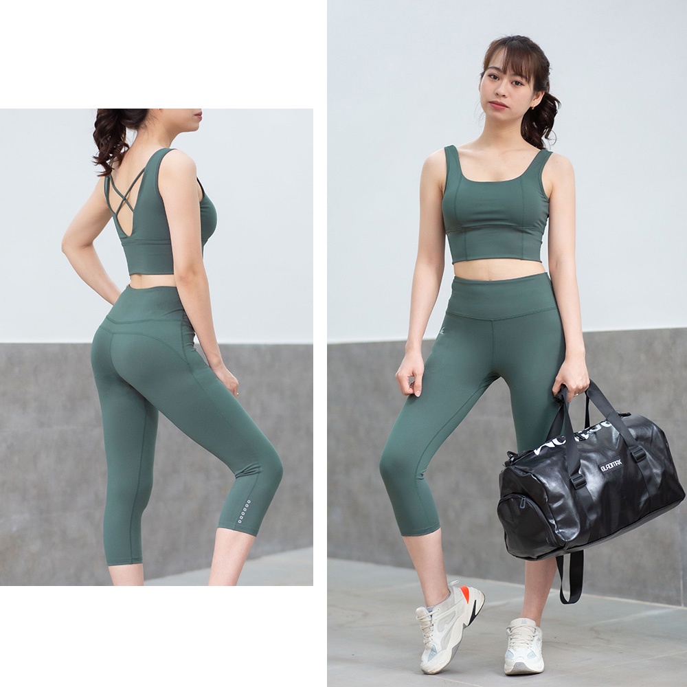 Bộ đồ thể thao Gladimax Quần S-Leggings Genmax V3 & Bra Dây Lưng mặc đi tập gym, tập yoga, chạy bộ