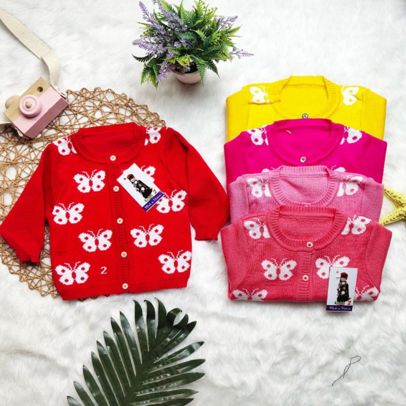 Áo Len Cho Bé Gái 3-8kg Loại Đẹp / Nhiều Mẫu