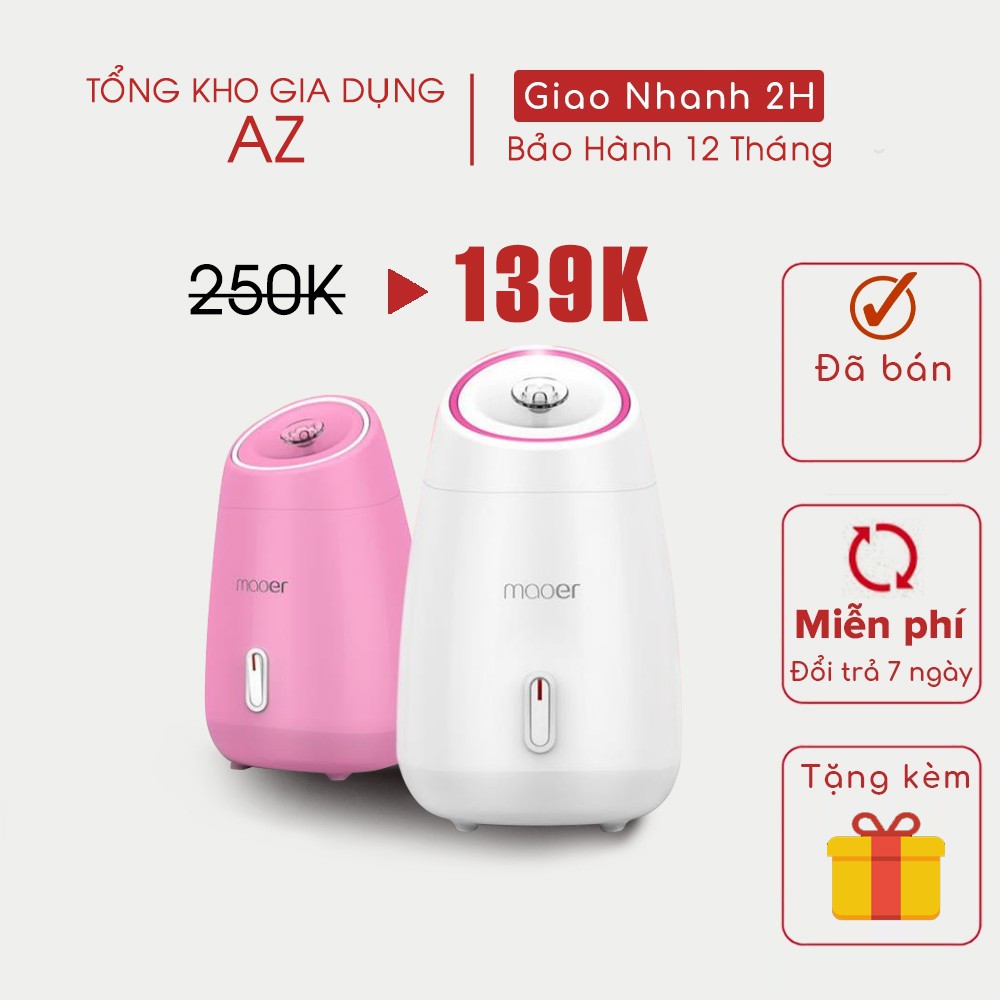 Máy Xông Hơi Mặt Thải Độc Làm Trắng Da Hình Mèo Và Trái Cây MS: K110X1