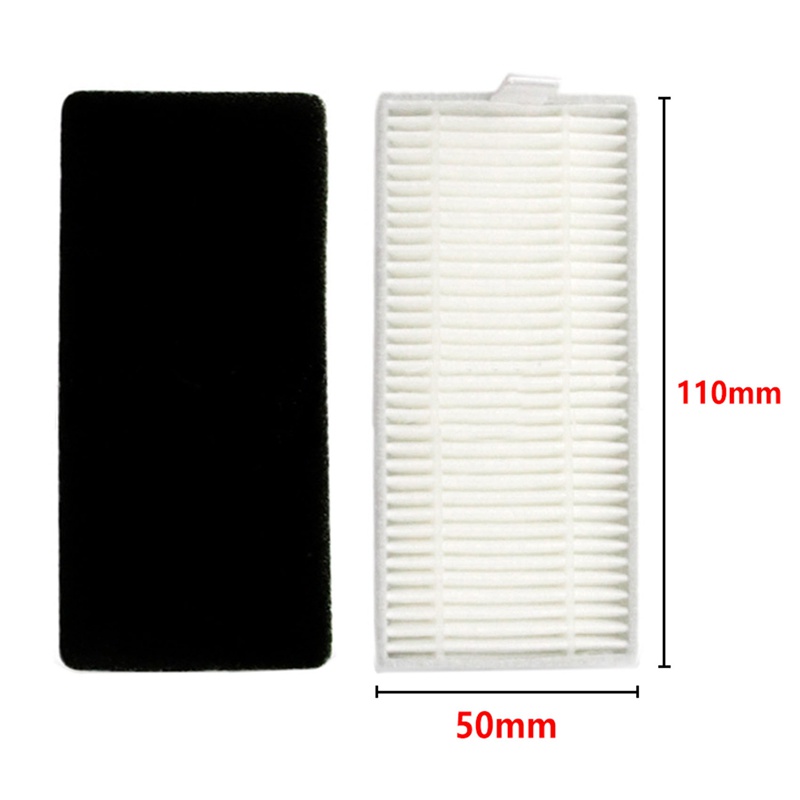 17 PCS Vacuum Parts Replacement for Neatsvor X500 Robot Vacuum Cleaner Accessories Kit Main Brush Side Brush Filter Mop