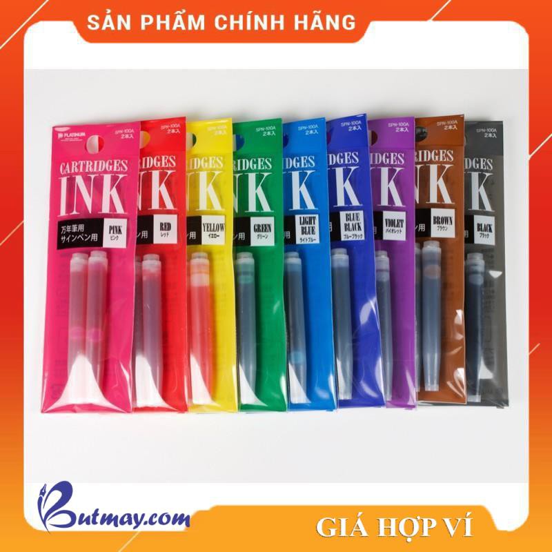 Vỉ mực Platinum Preppy 2 ống các màu