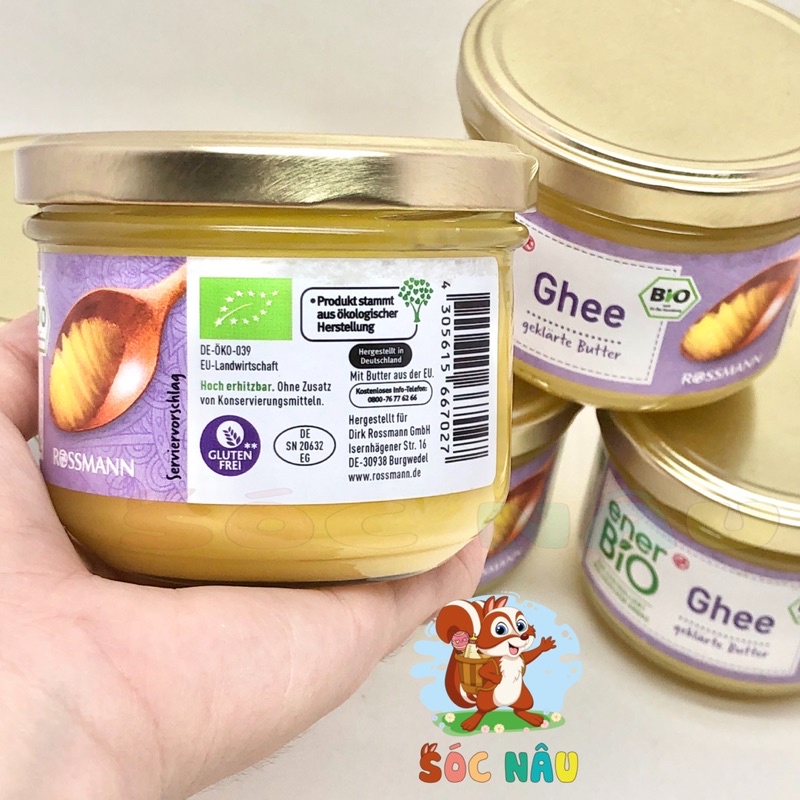 Bơ Ghee Hữu Cơ Đức Dùng Làm Bánh, Nấu Cháo, Xào, Chiên Cho Bé Và Gia Đình. Date 2023