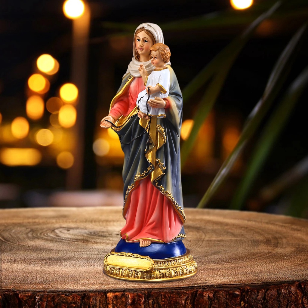Tượng chúa Jesus bằng nhựa resin tiện dụng để trang trí phòng khách dịp giáng sinh