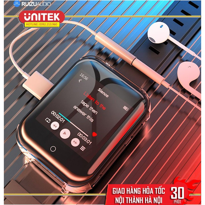 [Mã 151ELSALE hoàn 7% đơn 300K] Máy Nghe Nhạc Smart Watch MP3 Màn Hình Cảm Ứng Bluetooth Ruizu M8 Bộ Nhớ Trong 8GB | BigBuy360 - bigbuy360.vn