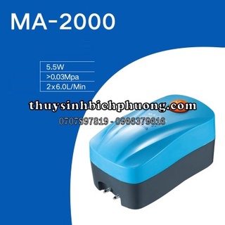 MÁY SỦI OXY PERIHA MA SUPER SILENT AIR PUMP - CUNG CẤP OXI CHO HỒ CÁ THỦY SINH