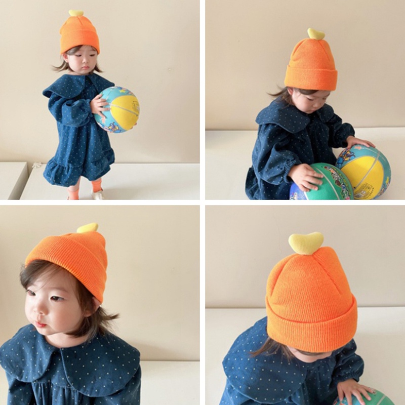Mũ beanie dệt kim dễ thương dành cho bé gái 1-6 tuổi
