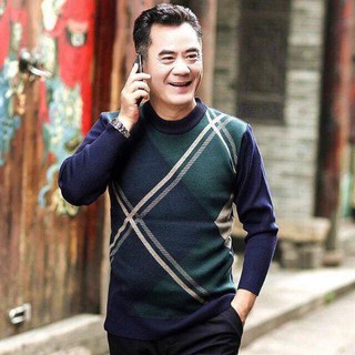 [ SẴN SLL]- ÁO LEN TRUNG NIÊN CHO BỐ ( hàng Quảng Châu)