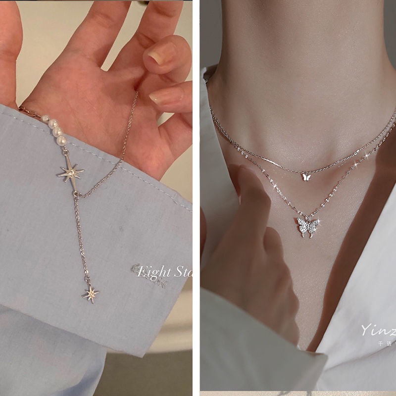 Vòng cổ Mặt Nơ Đính Ngọc Trai Sang Trọng