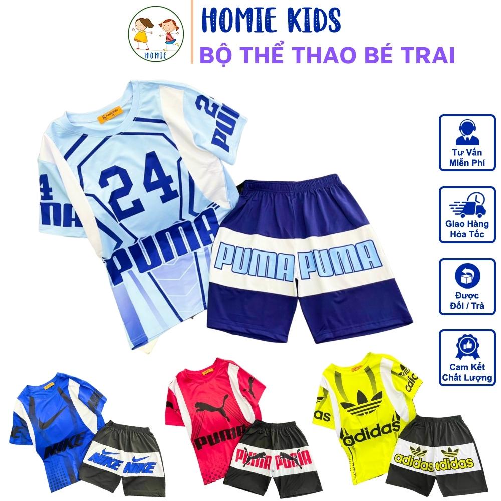Bộ Đồ Thể Thao Cho Bé Trai 9-43 Kg Set Quần Áo Trẻ Em Thun Lạnh 3D In Hình Bền Đẹp Mềm Min Mát Homie Kids