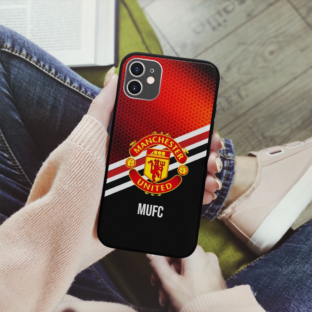 Ốp lưng logo manchester united ba sọc chéo giữa ốp pro 13 11 12 promax 7 8 plus xs X Xr  ART20227028