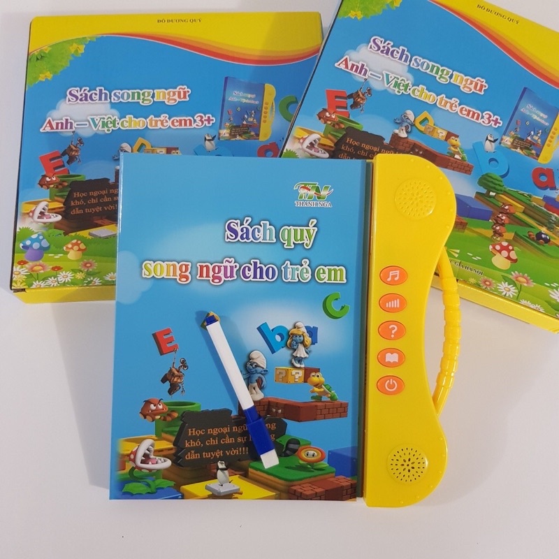 Sách Nói Điện Tử Song Ngữ Anh- Việt Giúp Trẻ Học Tốt Tiếng Anh- Cho Bé Từ 1- 7 Tuổi