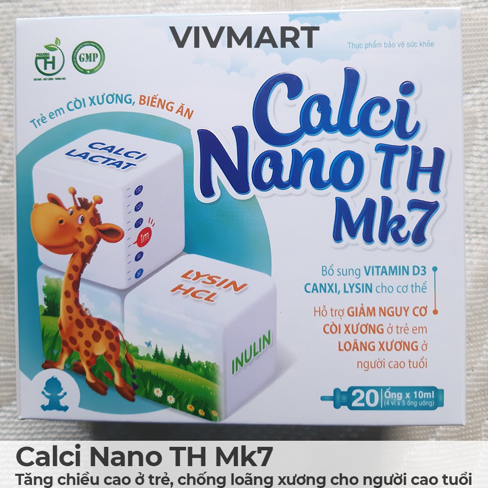 [GIÁ SỈ] CALCI NANO TH MK7- tăng chiều cao, Giảm còi xương ở trẻ, Giảm loãng xương người cao tuổi