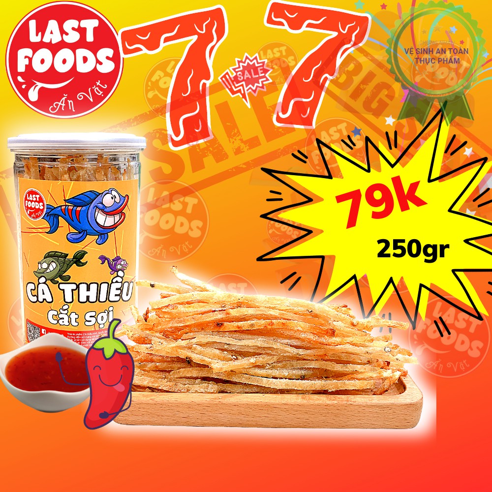 Cá thiều cắt sợi 250g , ăn vặt LASTFOODS Hà Nội đặc sản các miền ngon giá rẻ
