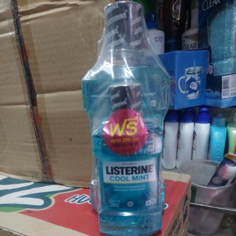 Nước súc miệng Listerine Cool Mint 750ml(tặng kèm 1 chai 250ml )