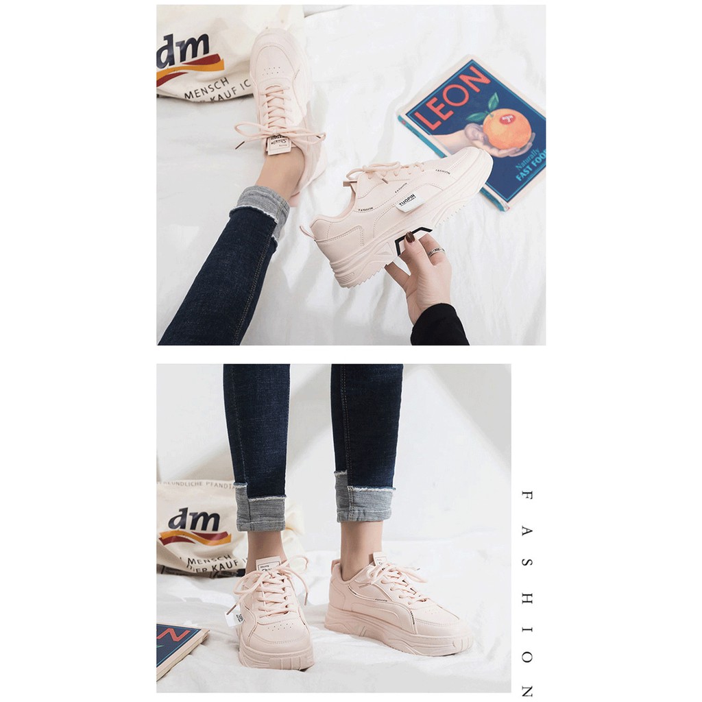 [Mã WASTVN5K giảm 5k đơn bất kỳ] Giày nữ sneaker mẫu mới 2021, giày thể thao nữ da pu cao cấp, phối đồ dễ dàng BM008 | BigBuy360 - bigbuy360.vn
