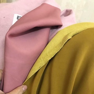 Vải da lộn màu hồng 9k